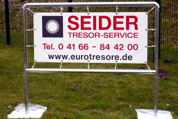 Beschilderung Seider Tresor Service