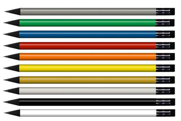 Farbige Bleistifte
Preis jeweils auf Anfrage ab einer Auflage von 500 Expl.